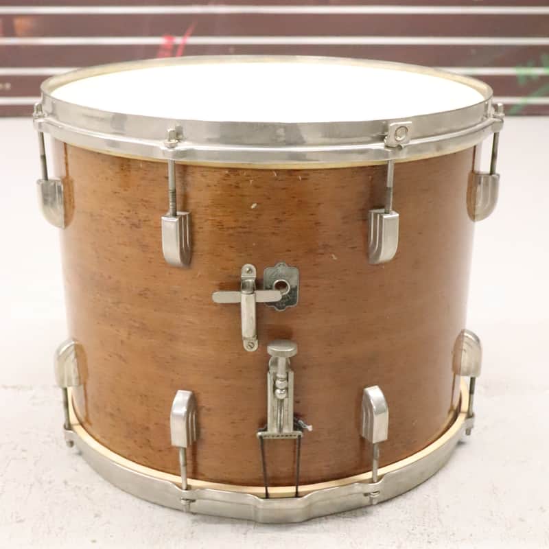Leedy 12x15" Marching Snare Drum Mahogany Vintage 1940's image 1
