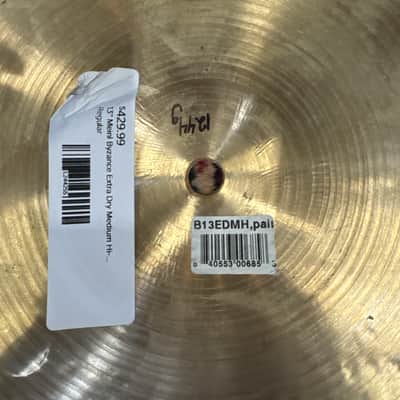 Meinl 13" Byzance Extra Dry Medium Hi-Hat (Pair) 2007 - Present - Un-Lathed image 6