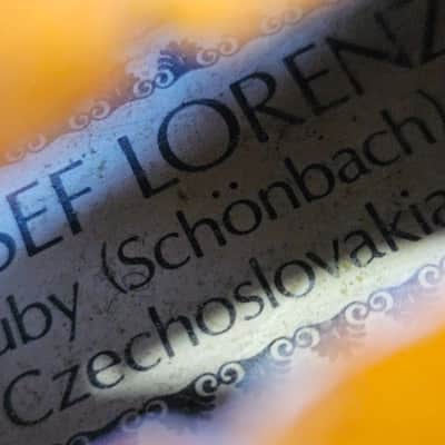 Josef Lorenz Luby (Schonbach) 3/4 Violin, Czech, Glasser bow. Very Good Cond image 7