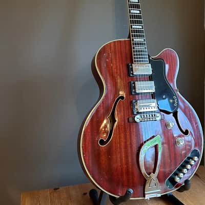 1962 GUILD SF-350 Stratford Starfire in Incredibly Rare All-Mahogany Cherry Finish image 4