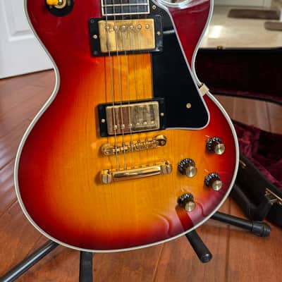 1999 Gibson Custom Shop Les Paul Custom CSLP Cherry Sunburst – OHSC + Tag – Excellent image 2