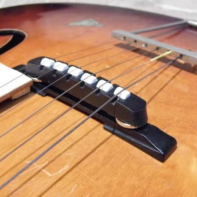 rare vintage VOSS archtop Jazz F-hole GUITAR GIMA Gitarre Germany 1960 image 20