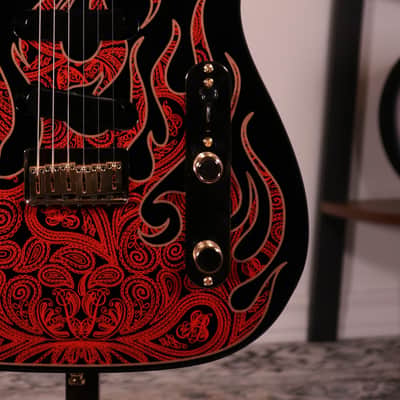 Fender James Burton Signature Telecaster - Maple Fingerboard, Red Paisley Flames image 3