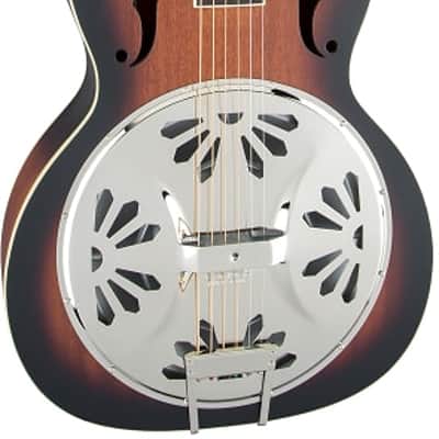 Gretsch G9220 Bobtail Round-Neck A.E., Mahogany Body Spider Cone Resonator Guitar, Fishman Nashville Resonator Pickup, 2-Color Sunburst image 4