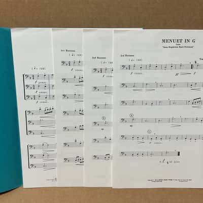 Medici Music Press Menuet In G from Anna Magdalena by J.S. Bassoon Trio image 2