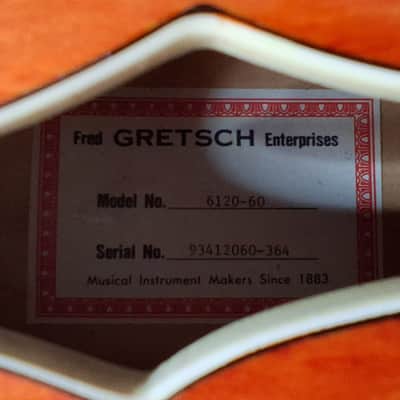 Gretsch 6120-60 1993 - Orange image 20