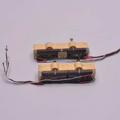 Vintage 1970s Dimarzio PAF JAZZ BASS Pickups Fender Guitar Patent Applied For Set 1980's image 8