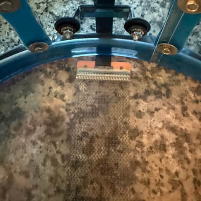 Ludwig Vistalite 70s Acrylic Snare Drum  - Blue Transparent image 11
