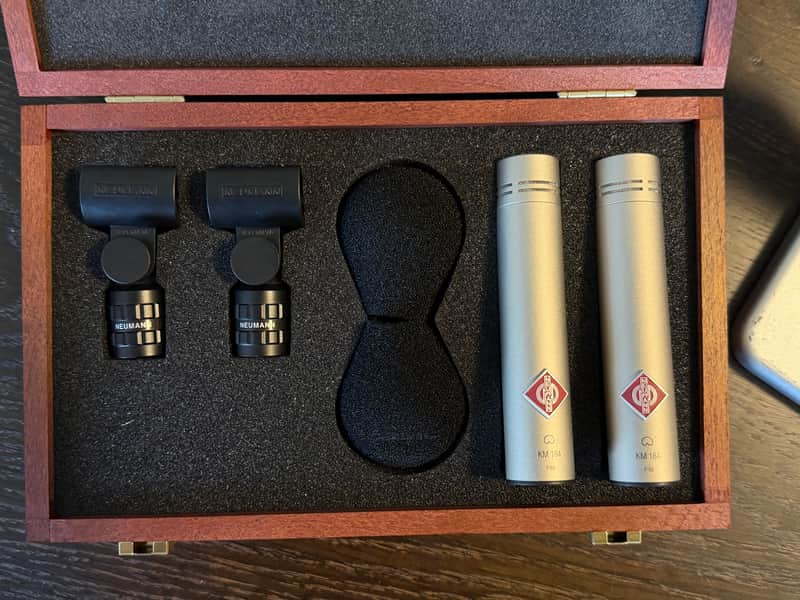 Neumann KM 184 Stereo Set Small-diaphragm Cardioid Microphone Pair - Nickel