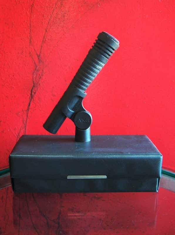 Vintage RARE 1980's AKG D70ME dynamic cardioid microphone 620 OHMS w mic clip drums horns image 1