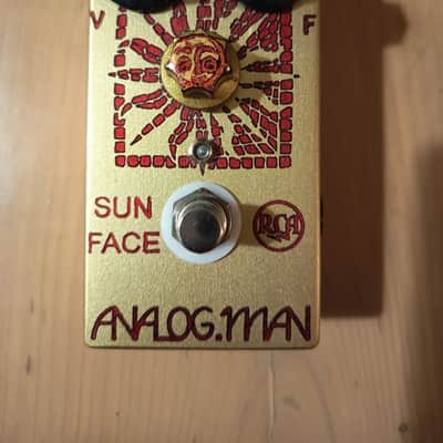 Analogman Sun Face RCA Germanium Fuzz with Sun Dial Knob 2018 - Gold image 2