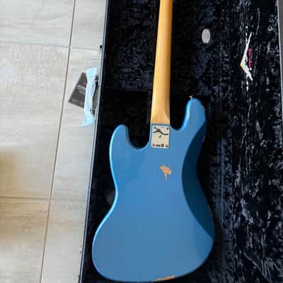 Fender Custom Shop 64 Jazz Bass Guitar Relic 2023 - Lake Placid Blue image 4