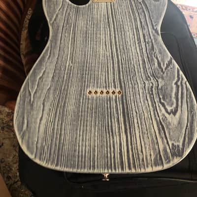 Fender Telecaster sandblasted 2018 - Blue image 4