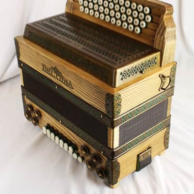 NEW Antique Pine Beltuna Alpstar IV D Luxe Diatonic Accordion MMM Key of FBbEbAb 48 16 image 4