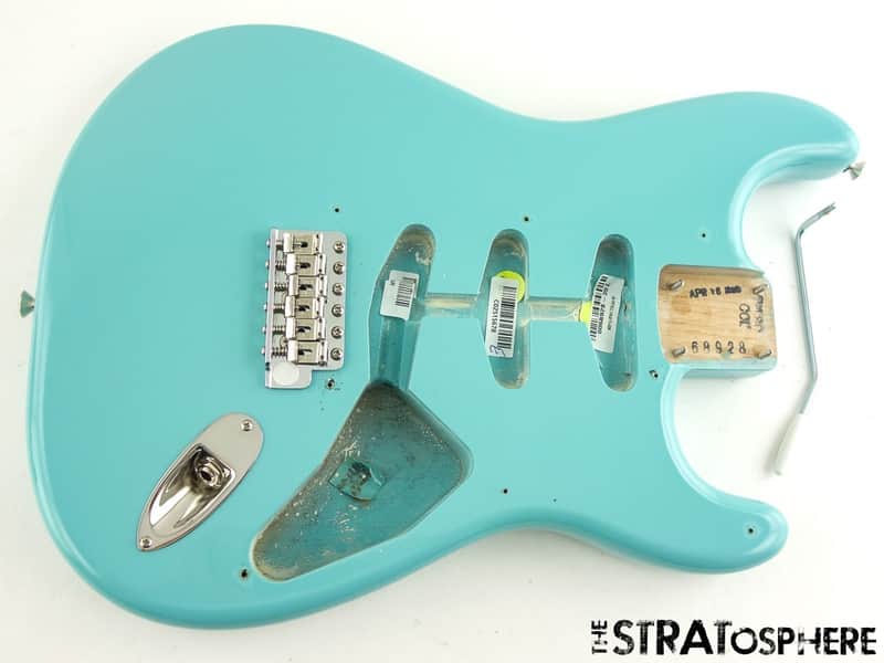 USA Fender ERIC JOHNSON Strat BODY + HARDWARE American Tropical Turquoise image 1
