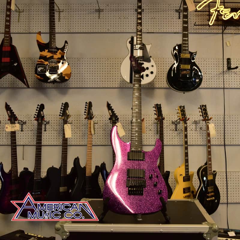 ESP LTD Kirk Hammett Signature Electric Guitar w/case KH-602 in Purple Sparkle image 1