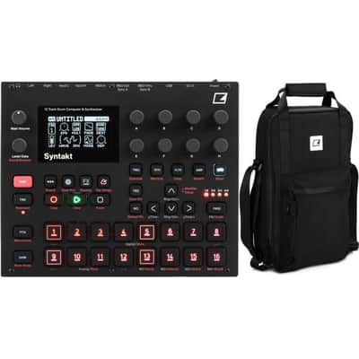 Elektron Syntakt 12-voice Drum Computer and ECC-7 Bag image 2