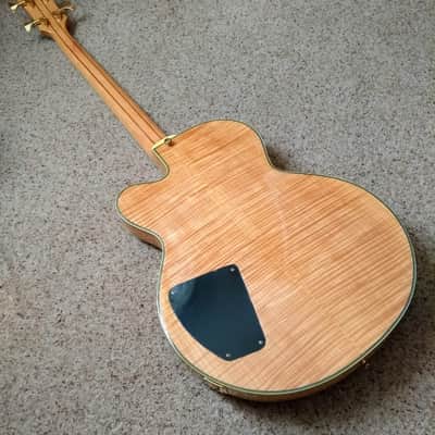 Peerless Smoked Bass Custom 2014 Flame Maple Natural Gloss, plus fitted hard case. image 4