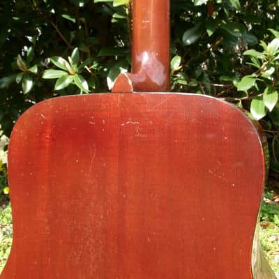 Yamaha FG-180 Red Label Jumbo Dreadnought 1971 - Natural + Hard Case image 8