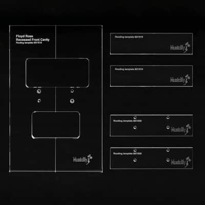 PRO CNC Acrylic Routing Template Set – Floyd Rose Recessed Tremolo Mod image 1