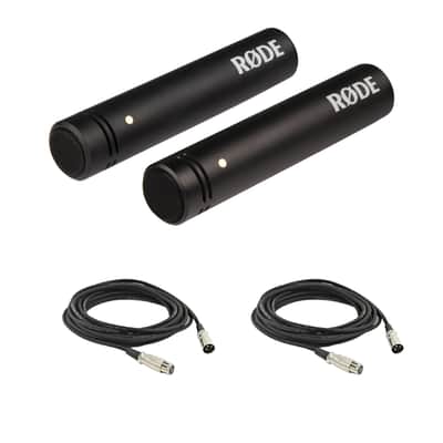 Rode M5 Small-diaphragm Condenser Microphone - Matched Pair with 2 20 foot XLR Cables image 1