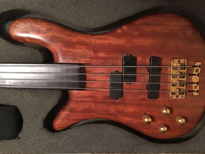 Warwick  Streamer 1991 Natural lined Fretless image 1