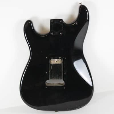 1989 Vintage Squier Fender Stratocaster Factory Black BODY Made in USA Strat 1980s image 4