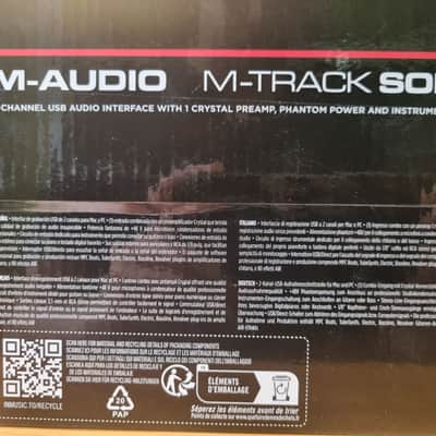 M-Audio M-Track Solo USB Audio Interface 2020 - Present - Black image 5