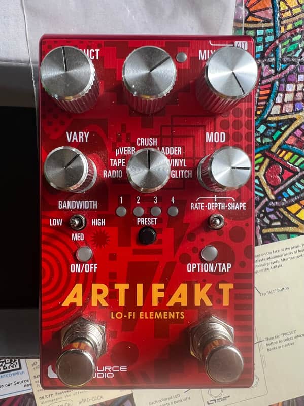 Source Audio Artifakt Lo-fi Elements 2024 - Present - Red image 1