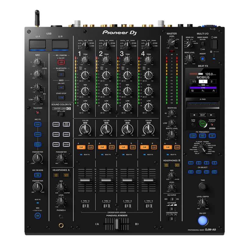 Pioneer DJ DJM-A9 4-Channel Digital Pro-DJ Mixer with Bluetooth (Black) image 1