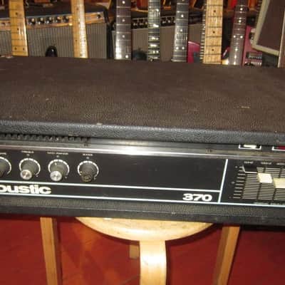 ~1979 Acoustic 370 Bass Amp Head Black image 1