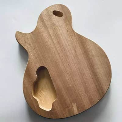French LAG LP Electric Guitar Body with Mahogany Front and Back Veneers - Dual Pickups image 4