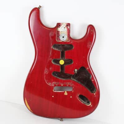 RARE 1979 Vintage Fender Stratocaster ~Killer RELIC~ Factory Wine Red Ash BODY Strat USA 1970s CBS Era image 1