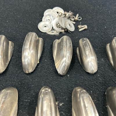 Slingerland 10 - Large Bass drum lugs (5254-UC-11234) 50's/60's - Nickel Plated image 8