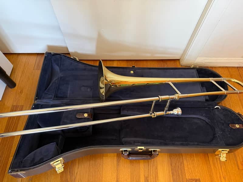 Bach LT16M Stradivarius Professional Model Tenor Trombone 2010s - Clear-Lacquered Brass image 1
