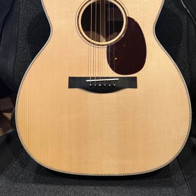 Santa Cruz OM Grand Figured Walnut and Adirondack Spruce Custom image 2