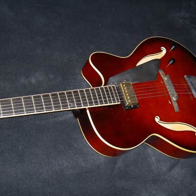 Carved Solid Wood Peerless Cremona Jazz Archtop Electric Guitar w case (small repair on the top) image 12