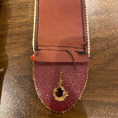 Vintage 1970s Bobby Lee Guitar Strap Southwestern Red/White/Blue Ace Style image 5