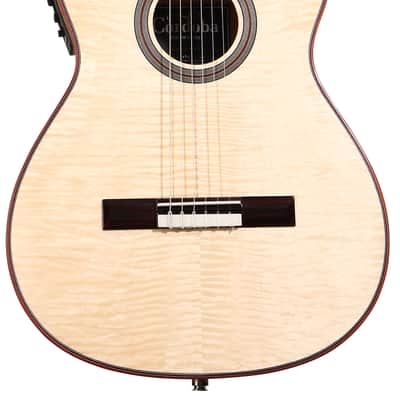Cordoba Fusion 12 Exotic Top Nylon-string Acoustic-electric Guitar - White Sands image 3