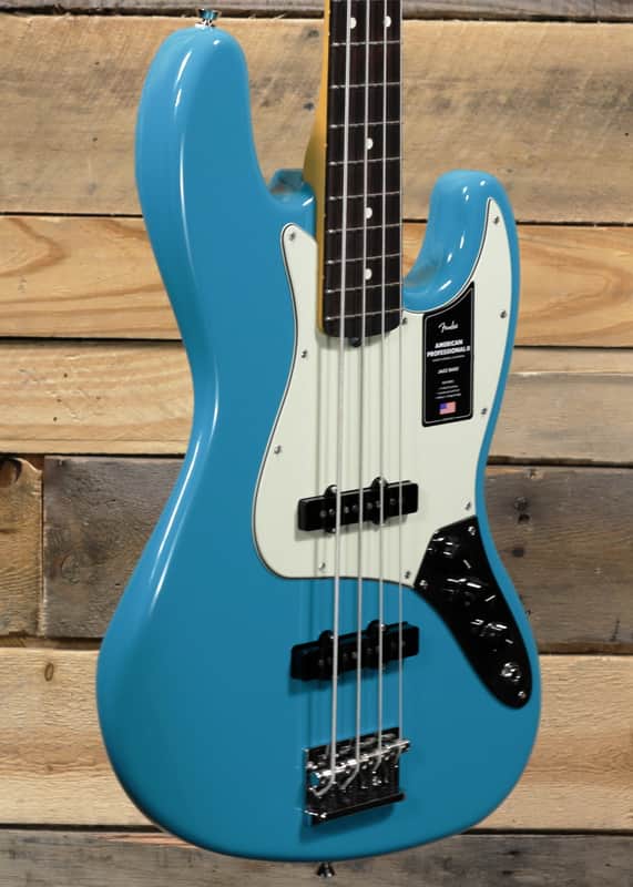 Fender American Professional II Jazz Bass Miami Blue w/ Case image 1
