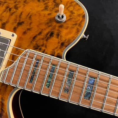 DYNAMIC METROPOLITAIN ST - Super Thin ES Semi-Hollowbody AAA Amber Quilt image 5