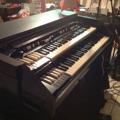 Hammond CV Organ Chop with Leslie 122 Speaker with Trek II TP-2B Percussion Unit - 1940s - 1950s - Ebony image 13