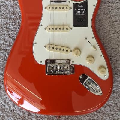 Mint Fender Player II Stratocaster, Rosewood Fingerboard, Coral Red Finish - MIM image 1