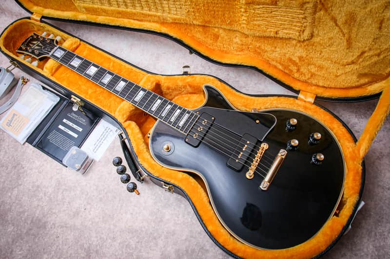 GIBSON USA Custom Shop '54 Reissue Les Paul Custom "Ebony + Ebony" (2024) image 1