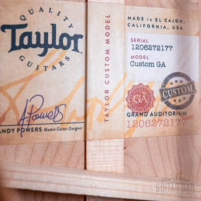 2023 Taylor Custom Grand Auditorium Acoustic Electric Guitar Trans Blue w/ Lutz Spruce + Quilted Maple image 6