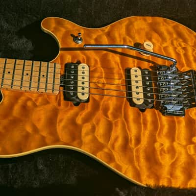 1993 Ernie Ball Music Man Edward Van Halen Signature - Amber Quilt Top / Byrds Eye Maple Neck image 4