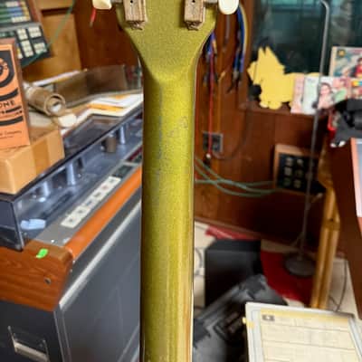 1953-1954 Kay K-136 Green Peanut Stratotone H-44 Two Tone Guitar image 6