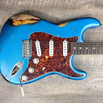 MyDream Partcaster Custom Built -Lake Placid Blue over Sunburst Hepcat L-series image 2