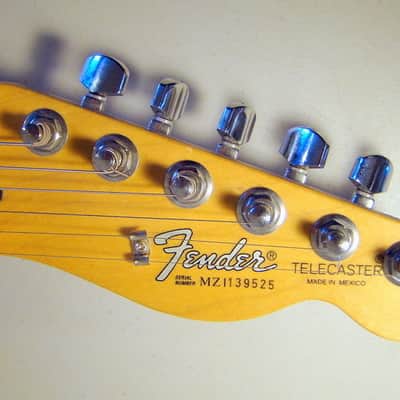 Fender Standard Mexican Telecaster 2001 Black Maple MIM Tele | Reverb