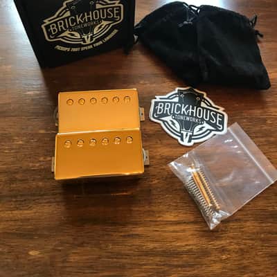 Brickhouse Toneworks 1960 P.A.F. Humbucker Pickup Set – Gold 2026 - Gold image 8